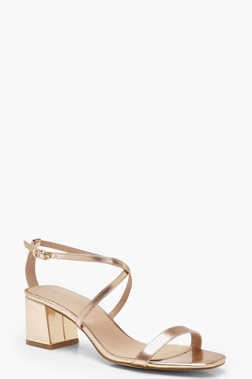boohoo low block heels